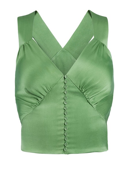 Secret Mission Silk Stacey Top, $359msrp